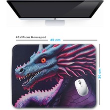 Evet Uygun 40X30CM Mouse Pad Kaymaz Kauçuk Taban Dikişli Gaming Oyuncu Mousepad Ejderha