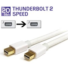 Koodmax - Thunderbolt 2 To Thunderbolt 2 Kablo 20GBPS Apple MacBook Air/pro/imac/mac Mini - 1 Metre