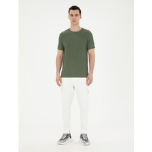 Pierre Cardin Erkek Ekru Carrot Fit Eşofman Altı 50285402-VR019