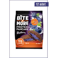 Bite & More Protein Cocoa Pancake  Proteinli Kakao Pankek 50 gr x 12 Adet - Blueberries