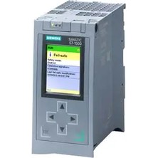 Siemens SIMATIC S7-1500F, CPU 1516F-3 PN/DP, central processing unit with work memory 3 MB for program and 7.5 MB for data 1st interface: PROFINET IRT with 2-port switch