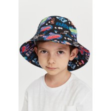 Benitto Kids Erkek Çocuk Desenli Bucket ŞAPKA7011