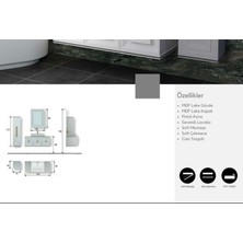 Evros Angel Banyo Dolabı 120 cm