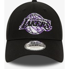 New Era Los Angeles Lakers Siyah Şapka.-