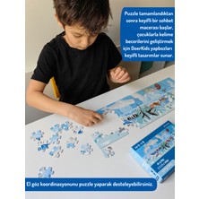 Doerkids Kuzey Kutbu Su Altı Su Üstü Midi Puzzle | 80 Parça 5+ Yaş