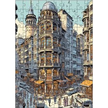 Tablomega Ahşap Mdf Puzzle Yapboz Istanbul'dan Bir Manzara 120 Parça 25*35 cm