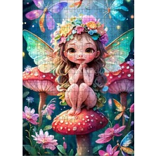 Ekart Ahşap Mdf Puzzle Yapboz Sevimli Peri Kızı 255 Parça 35*50 cm