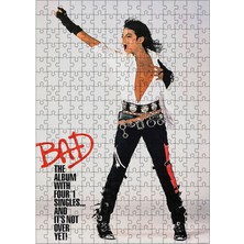 Ekart Ahşap Mdf Puzzle Yapboz Michael Jackson Bad 255 Parça 35*50 cm