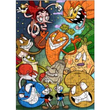 Ekart Ahşap Mdf Puzzle Yapboz Cuphead 120 Parça 25*35 cm