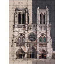 Ekart Ahşap Mdf Puzzle Yapboz Bina Eskisi 120 Parça 25*35 cm