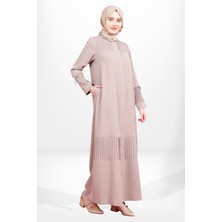 Beyza 3970 Nervürlü Bej Ferace