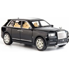 Cacao 1/24 Ölçekli Rolls-Royce Cullinan Suv Model Araba Oyuncak, Çinko Alaşım Geri Çekin Oyuncak Pres Döküm Arabalar Çocuklar Için Ses ve Işık ile Erkek Kız Hediye (Siyah)1 (Yurt Dışından)