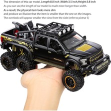 Cacao Erkek Çocuk Oyuncak Pikap Kamyonetler F150 Raptor Diecast Metal Model Araba Sesli ve Işıklı 3 Yaş ve Üzeri Çocuklar Için Siyah1 (Yurt Dışından)