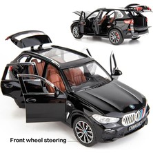 Cacao 1:24 Bmw X5 Suv Model Araba Oyuncak Için Uyumlu, Çinko Alaşım Geri Çekin Oyuncak Araba Çocuklar Için Ses ve Işık ile Erkek Kız Hediye (Siyah)1 (Yurt Dışından)