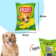 Havhav Market Köpek Oyuncak Seti 2 Adet Sesli Köpek Oyuncakları Peluş Cips ve Peluş Kutu Içecek