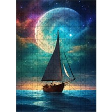 Ekart Ahşap Mdf Puzzle Yapboz Ay Işığı Veya Kendi Gemi 255 Parça 35*50 cm