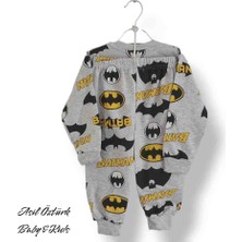 Asil Öztürk Baby & Kids Balam Erkek Çocuk Batman Baskılı Alt Üst Eşofman Takımı Pijama