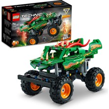 LEGO Technic Monster Jam™ Dragon™ 42149 - Oyuncak Kamyonları Seven 7 Yaş ve Üzeri Çocuklar için 2’si 1 Arada Model (217 Parça)