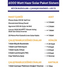 NASAENERJİ 6 Kw 6000 Watt Güneş Enerjisi Hazır Solar Paketi - Half Cut Güneş Panelli