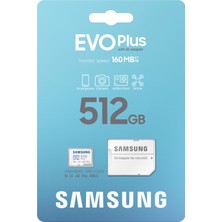 Samsung Evo Plus 512GB Microsd Hafıza Kartı MB-MC512SA/APC