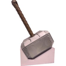 İn3dex Thor'un Çekici Mjolnir ve Stand Marvel Thor Çekiç - Büyük Boy