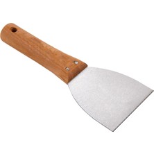 Badem10 Ahşap Saplı Metal Macun Spatula Temizlik Boya Sıva Kazıma Harç Karıştırma Ispatulası 8 cm