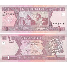 Emir Collection Afganistan 2002 Yılı 1 Afghanis Yabancı Kağıt Para Çil (Unc) Koleksiyon Para