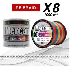 Mercan Pe Örgü Platinum X8 Multicolor Ip 1000M Misina
