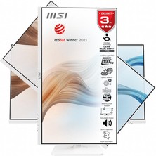 MSI 27" MODERN MD272XPW 1920x1080 (FHD) FLAT IPS 100HZ 1MS ADAPTIVE-SYNC BEYAZ PIVOT TYPE-C MONITOR