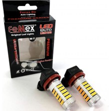 Femex Eco H16 Sis Farı LED Ampul 66 Ledli Mercekli Turuncu 2 Adet