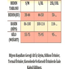 Tubgen Lazer Kesim Bel, Basen ve Bacak Incelten Kışa Tayt Lazer Kesim Paçalı Korse