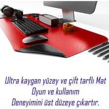 Deri Mousepad Oyuncu 80X40CM Matı Laptop ve Bilgisayar Uyumlu Geniş Gaming Masa Sümeni ve Mouse Pad Ofis Uyumlu