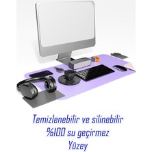 Deri Mousepad Oyuncu 80X40CM Matı Laptop ve Bilgisayar Uyumlu Geniş Gaming Masa Sümeni ve Mouse Pad Ofis Uyumlu