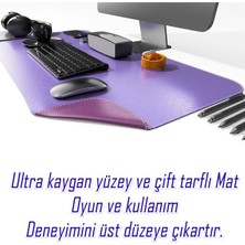 Deri Mousepad Oyuncu Matı Laptop ve Bilgisayar Uyumlu Geniş Gaming Masa Sümeni ve Mouse Pad 80X40CM