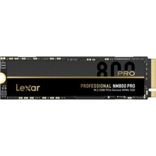 Lexar NM800P Pro 2tb GEN4X4 7500/6500MB/SN Nvme Pcıe M.2 SSD LNM800P002T-RNNNG