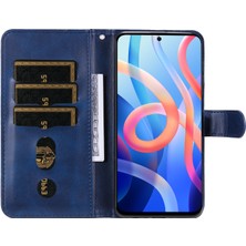 BDT Boutique Xiaomi Poco M4 Pro 5g Moda Fermuar Çevirme Deri Telefon Kılıfı Kart Tutuculu Manyetik Cüzdan Telefon Kılıfı (Yurt Dışından)