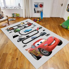Viyana Home Dijital Baskılı Kaymaz Taban Yıkanabilir Çocuk Odası Oyun Halısı, V-Çocuk-03-Gri,