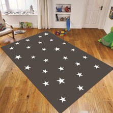 Viyana Home Dijital Baskılı Kaymaz Taban Yıkanabilir Çocuk Odası Oyun Halısı, V-Çocuk-32-Antrasit,