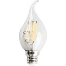 Cata CT-4062 4 Watt Kıvrık Mum Rustik Ampul E14 Günışığı