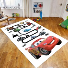 Viyana Home Dijital Baskılı Kaymaz Taban Yıkanabilir Çocuk Odası Oyun Halısı, V-Çocuk-03-Beyaz,