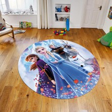 Viyana Home Dijital Baskılı Kaymaz Taban Yıkanabilir Yuvarlak Çocuk Odası Oyun Halısı, V-Y-Çocuk-42-Renkli,