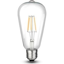 Cata CT-4353 8 Watt Armut Rustik Ampul E27 Beyaz