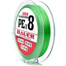 Bauer Pe 8x Yeşil Ip Misina 270 Metre 0.12 mm - 270 M