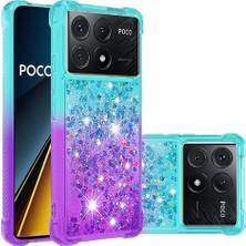 4U Sky Xiaomi Poco X6 Pro 5g Tpu Kılıf Gradyan Telefon Kapağı-Mavi+Mor Için (Yurt Dışından)