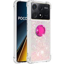 4U Sky Xiaomi Poco X6 Pro 5g Kılıf Kickstand Tpu Telefon Kapağı-Pembe/pentagram Için (Yurt Dışından)