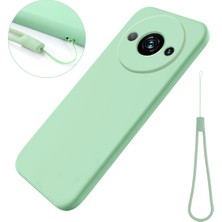 4U Sky Xiaomi Redmi A3 Sıvı Silikon Yumuşak Astar Darbeye Dayanıklı Kapak-Yeşil Cep Telefonu Kılıfı (Yurt Dışından)