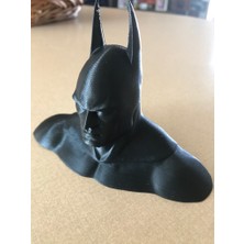 3D Layer Craft Batman Süper Kahraman Büst Figür Siyah