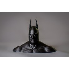 3D Layer Craft Batman Süper Kahraman Büst Figür Siyah