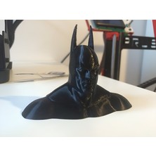 3D Layer Craft Batman Süper Kahraman Büst Figür Siyah