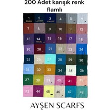 Ayşen Scarf Flamlı Keten Eşarp 200ADET Üretiçiden Kaliteli (Düğün Kına Cenaze Haç Umre Hediyelik)